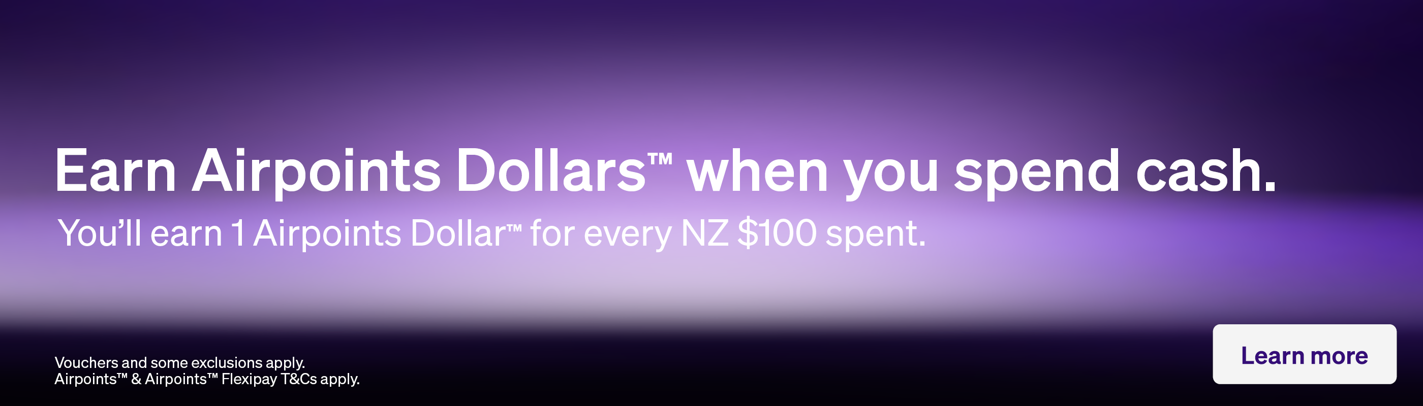 earn airpoints dollars when you spend cash